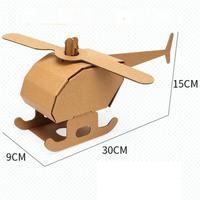 3D Puzzle Wellpappe Handwerk für Kinder Karton montiert Schloss Dinosaurier Kriegsschiff Umwelt freundliche Puzzle Paint able DIY Modell