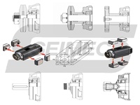 Moteur plat SEIMEC 2,2 kW HPE63LA2-AA, moteur à induction triphasé à profil bas pour scie circulaire et broche de machine-outil