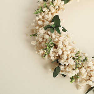 Vente en gros d'accessoires pour <span class=keywords><strong>cheveux</strong></span> avec ruban ajustable couronnes et guirlandes de <span class=keywords><strong>fleurs</strong></span> <span class=keywords><strong>séchées</strong></span> pour décorations murales de mariage et accessoires de tir - Product Image 2