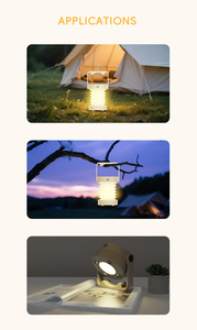 Lampe LED ABS 3 en 1 <span class=keywords><strong>de</strong></span> premier rang, rechargeable avec <span class=keywords><strong>port</strong></span> <span class=keywords><strong>de</strong></span> charge <span class=keywords><strong>de</strong></span> type C, fonction <span class=keywords><strong>de</strong></span> banque d'alimentation magnétique pour l'extérieur - Product Image 6