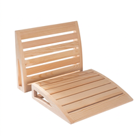 Repose-tête en bois pour sauna, coussin de soutien cervical en pin, repose-tête en bois à lattes pour hammam, maison, hôtel