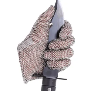 Cắt kháng đâm kháng thép không gỉ găng tay thịt cắt butcher găng tay chế biến gỗ câu cá kim loại lưới găng tay