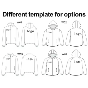 Giacche da Uomo di Fabbrica 2026 Alta Qualità con Logo Personalizzato Stampato Colore Personalizzato <span class=keywords><strong>Giacca</strong></span> a Vento Bomber con Mezza Zip - Product Image 6