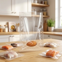 Sacs sous vide en plastique imprimés sur mesure pour aliments, sacs sous vide transparents imprimés, emballages de sacs sous vide en plastique, sacs de stockage sous vide en plastique