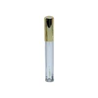 Tubo de Brillo Labial de Plástico con Patrón Vertical Dorado, a Prueba de Polvo, Portátil para Viajes, Pequeño Organizador de Maquillaje