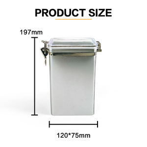 JYB Lata de Metal en Polvo con Logotipo Personalizado Impreso, Caja de Almacenamiento de Alimentos con Cierre Hermético, <span class=keywords><strong>1kg</strong></span> - Product Image 3