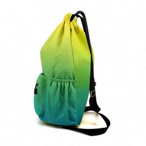 Sacs à dos à cordon en microfibre imperméables grande capacité 50-70L, sacs de sport de voyage d'extérieur style pochette, pratiques à fermeture par cordon - Product Image 6