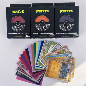 Fit <strong>Pokemoned</strong> TCG MTG Baseball Sports Game <strong>Cards</strong> Dual Deck Protectors Wholesale Custom Premium Matte <strong>Card</strong> Sleeves Penny Sleeves - Product Image 1