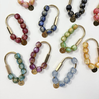 Offre Spéciale : Porte-clés Tendance en Alliage de Zinc 12 Constellations avec Perles Colorées pour Sacs d'Été et Ornements Suspendus