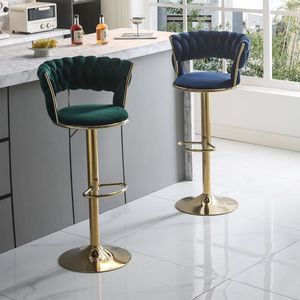 Comptoir haut moderne <span class=keywords><strong>de</strong></span> luxe en métal doré avec <span class=keywords><strong>tabouret</strong></span> <span class=keywords><strong>de</strong></span> <span class=keywords><strong>bar</strong></span> en tissu pour salle à manger salle <span class=keywords><strong>de</strong></span> sport hôtels salons restaurants cafés-vente en gros - Product Image 3