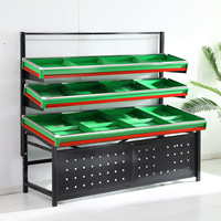 Fabriek Goedkope Groente En Fruit Opslag Rack Aangepaste Gebruikte Groente En Fruit Display Stand
