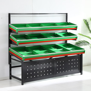Estante de almacenamiento de verduras y frutas barato de fábrica, soporte de exhibición de frutas y verduras usado personalizado - Product Image 6