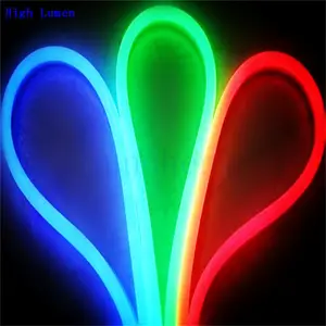 RGB Neon şerit DC 12V LED şerit su geçirmez 5050 60leds/m 2835 120LEDs/m Dimmer beyaz/kırmızı/mavi/yeşil esnek LED Neon ışıkları