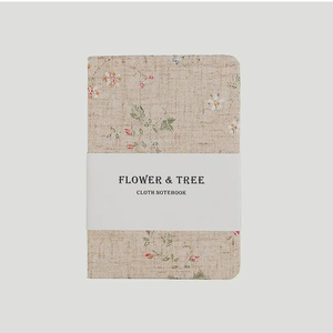 HK venta al por mayor <span class=keywords><strong>A6</strong></span> B6 flor árbol tela Tapa dura cuaderno diario - Product Image 1