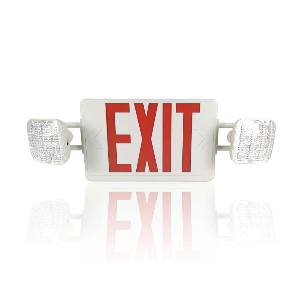 Поверхностного монтажа светодиодный светильник аварийного освещения, красного и зеленого цвета с принтом в виде букв выход знак света
