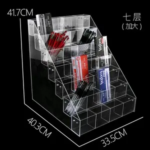 Supermarket Pen Holder Acrylic Pen Display Stand Stationery Shop Racking Display Racks Pen