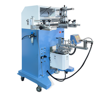 Impresora de Serigrafía Cilíndrica Neumática Semiautomática con Motor PCL y PLC para Botellas, Vasos, Cajas y Contenedores de Plástico, Nueva Condición