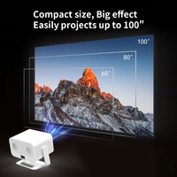 Proyector Inteligente J350 Android LCD 350ANSI con Enfoque Automático, Corrección Trapezoidal Automática, WiFi, Decodificación 4K, Cine en Casa Portátil Galaxy, OEM Disponible