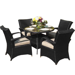 Nouvelle création PE rotin meubles de jardin en plein air 8 pièces chaises en rotin rond en <span class=keywords><strong>osier</strong></span> <span class=keywords><strong>table</strong></span> - Product Image 6