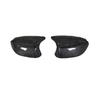 Coques de rétroviseurs latéraux en fibre de carbone sèche nid d'abeille pour Infiniti Q50 Q60, accessoires de modification extérieure de voiture