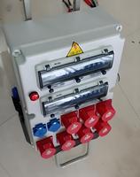 Caja de Conexión Industrial Portátil IP67 Impermeable 16A 32A CEE/IEC, Caja de Distribución de Energía para Obras de Construcción en Exteriores