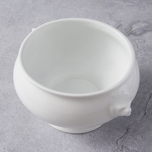 WEIYE الكلاسيكية كبيرة الحجم الخزف القدمين الأسد رئيس الأبيض الكبير سلطانية خزف للشوربة ل حساء البصل الفرنسي - Product Image 2