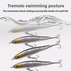 CY WHCY-232 Leurre de pêche en plastique pour lancer à longue distance, pour la pêche en mer et sur les plages, appât coulant de type crayon, hameçons pour carpes - Product Image 3