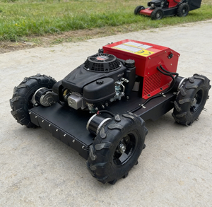 Nouveau déchiqueteur d'herbe industriel tout-terrain de 550 mm à chenilles, à essence, télécommandé sans fil - Product Image 1