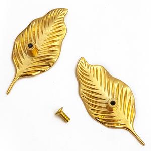 Custom Fragrance/Candle Jar Lid Metal Handle &amp; <strong>Knob</strong> Gold Leaf Alloy Handles for Drawer Toothpick Box Cabinet <strong>Door</strong> Home Decor - Product Image 3