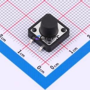 TS016-TBW1FH8.5 Tactile Switch SMD-4P,12x12mm Switch Single Pole Single Throw Round Button 2.5N Vertical Mount - Product Image 1