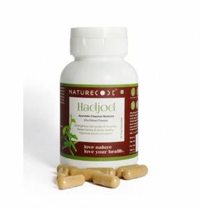 Cápsulas de Extracto de Hadjod Natural, Fórmula para la Curación Ósea, Cápsulas Herbales de Hadjod Botánico Puro para Energía Diaria - Product Image 1