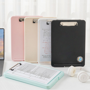 Multifunctional Clipboard With Clip PP Material 2.3mm Thickness For Students Test Paper Storage Writing Pad Folder - Product Image 1