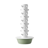 Système de culture hydroponique AGG en forme de pétale, tour de culture verticale en forme de pétale, irrigation aquaponique/aéroponique, équipement en PE de qualité alimentaire