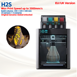 Imprimante 3D industrielle automatique H2S Laser Full Combo avec graveur laser PLA, grand volume d'impression (340x320x340mm), nouvelle génération haute vitesse - Product Image 1