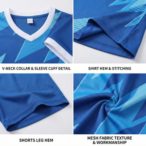 Uniformes de Fútbol Profesionales Personalizados, Conjunto de Camiseta de Fútbol Sublimada, 100% Poliéster, Diseño de Bajo Costo, Kits de Entrenamiento para Hombre, Secado Rápido - Product Image 4