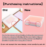 Producto personalizado Pp estilo minimalista almacenamiento de archivos portátil A4 caja de archivo de plástico Carpeta de plástico