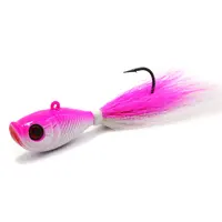 1/8 oz -- 6 oz  bucktail jig  with 5 colors from kmucutie for fishing lures lead head jig