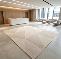 Luxury Modern Design Washable Non Slip Plush Area Handmade Rug for Living Room Bedroom Home Decor