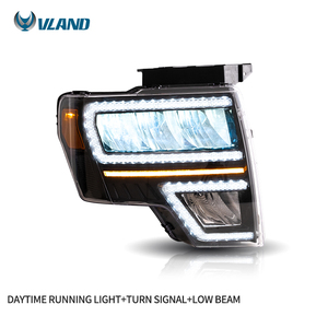 VLAND ไฟหน้า LED แบบเต็มหน้า,ไฟ XL STX <span class=keywords><strong>XLT</strong></span> FX2 FX4 SVT Raptor Lariat Platinum <span class=keywords><strong>2009</strong></span>-2014สำหรับ <span class=keywords><strong>Ford</strong></span> F150 - Product Image 3