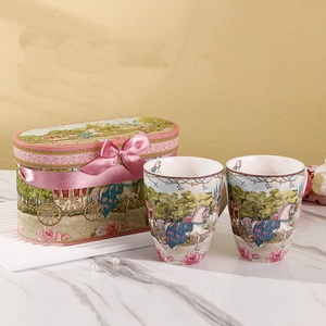 Set <span class=keywords><strong>da</strong></span> Tè in Ceramica Stile Carrozza Nuziale, Set <span class=keywords><strong>da</strong></span> Caffè Britannico, <span class=keywords><strong>Teiera</strong></span> <span class=keywords><strong>e</strong></span> <span class=keywords><strong>Tazze</strong></span> in Porcellana, Set Regalo per il Tè - Product Image 5
