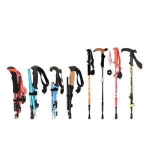 Extérieur à la mode 3 escalade pliante en bois randonnée marche Trekking bâtons accessoires en alliage d'aluminium - Product Image 1