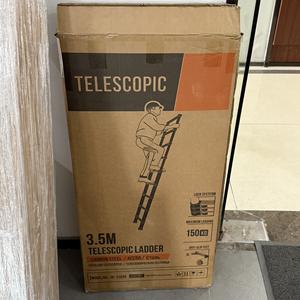 Échelle télescopique en acier à prix avantageux, nouvelle, de 2,7 m à 6,3 m, avec conception pliable, haute qualité, capacité de charge maximale de 150 kg. - Product Image 6