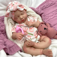 Muñeca de 50 cm Loulou con Chupete de Silicona Completa, Realista y Anatómicamente Correcta, Reborn para Niñas Coleccionistas y Regalo Infantil