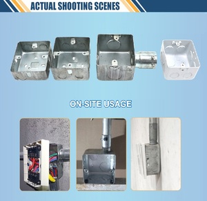 Boîtier de commutation en métal à sortie en acier galvanisé électrique profond 3X3 3X6 35Mm et 47Mm Boîtiers électroniques et d'instruments résistants au feu - Product Image 5