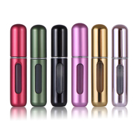 Mini Atomiseur de Parfum Rechargeable en Aluminium, Flacon Vaporisateur Portable de Voyage, Bouteille Vide pour Parfum, 5 Couleurs, Fournisseur en Gros