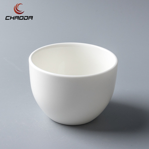 Chaoda <span class=keywords><strong>210</strong></span> <span class=keywords><strong>ml</strong></span> trắng gốm ly tráng men bóng dễ thương 4/7ozceramic cà phê tách trà hình tròn gốm cốc trà không có tay cầm - Product Image 1