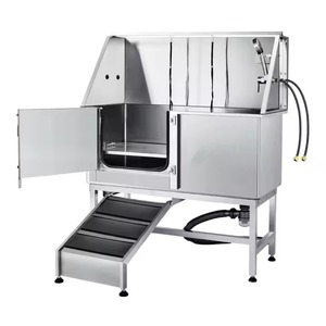 حوض استحمام للكلاب من الفولاذ المقاوم للصدأ 62 "، متين وصديقٌ للقطط والكلاب الصغيرة والكبيرة ، لتنظيف الحيوانات الأليفة - Product Image 1