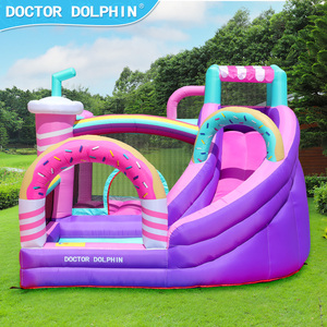 Castillo Inflable Doctor Dolphin, Casa de Brinco para Niños con Tobogán, Material Oxford 420D, Brincolín Portátil para Jardín y Patio Trasero - Product Image 1