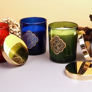 Ensemble de bougies parfumées à la cire de soja, rose, amande, cèdre, pot en verre, aromathérapie, décoration de Noël, durée de combustion de 40 à 60 heures - Product Image 2