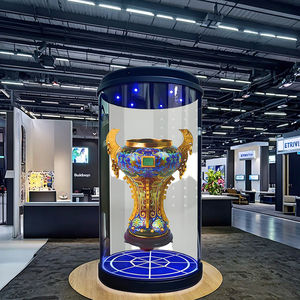 خزانة عرض إعلانية ثلاثية الأبعاد بتقنية العرض المجسم مقاس 5.5-21.5 بوصة - صندوق عرض أسطواني تفاعلي بالذكاء الاصطناعي للمعارض التجارية - Product Image 5